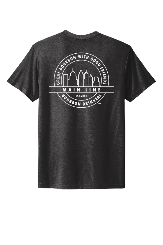 Main Line Bourbon Drinkers Club Tshirt- Vintage Black